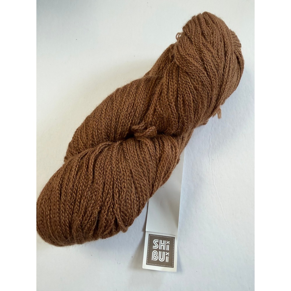 New Shibui Maai Yarn Trail Brown Alpaca Merino Wool DK Chainette Discontinued
